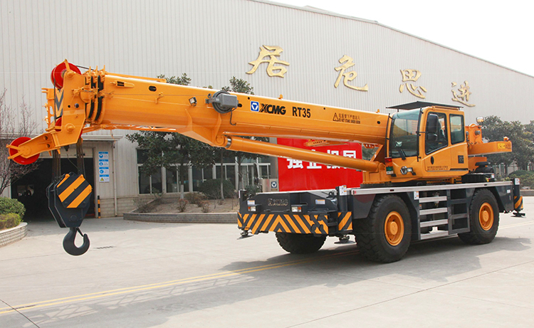 XCMG Official 35 Ton Rough Terrain Hydraulic Crane RT35 China New Mini Rough Terrain Crane for Sale